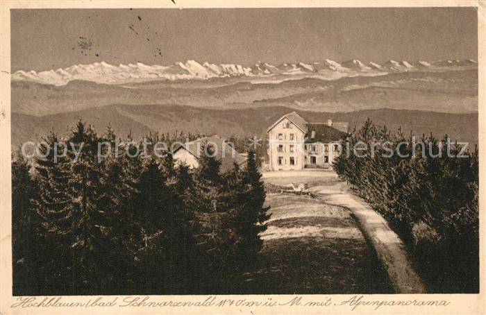 Hochblauen Alpenpanorama