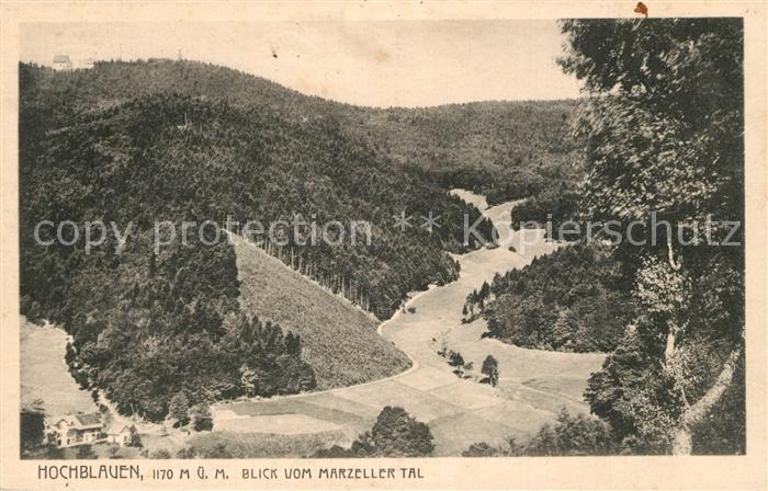 Hochblauen Blick vom Marzeller Tal