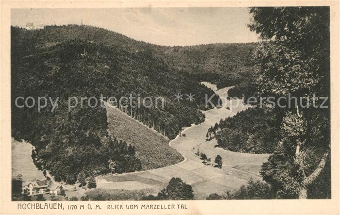 Hochblauen Blick vom Marzeller Tal