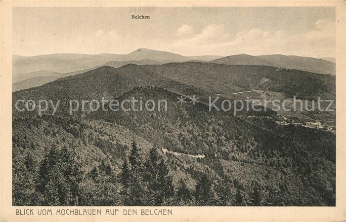 Hochblauen Panorama Belchen