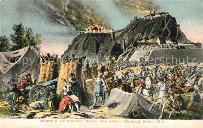 Hohentwiel Sturm durch den oesterreichischen General Sparr