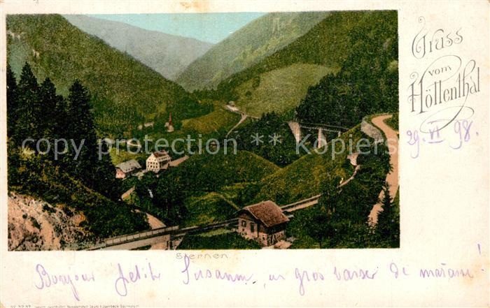 Hoellental Schwarzwald Panorama Sternen