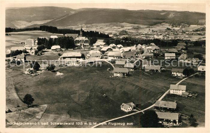 Hoechenschwand Schwarzwald BW Fliegeraufnahme