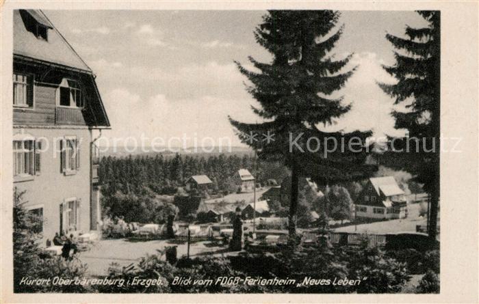 Oberbaerenburg Baerenburg Blick vom FDGB Ferienheim Neues Leben