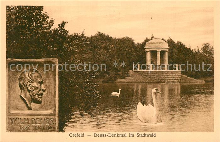 Krefeld Deuss Denkmal Stadtwald
