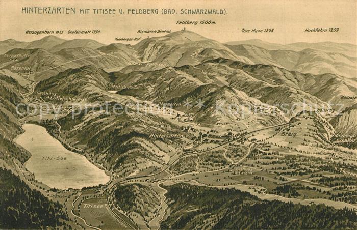 Hinterzarten Breisgau-Hochschwarzwald BW Panoramakarte