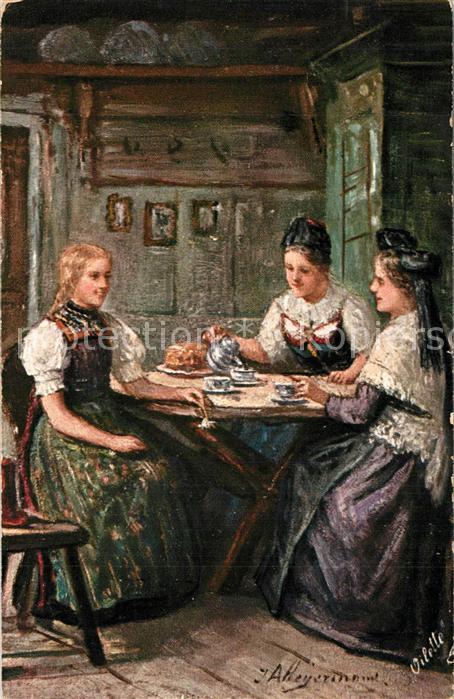 Schwarzwald Kaffeestündchen Künstlerkarte