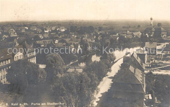 Kehl Rhein Stadtweiher Panorama