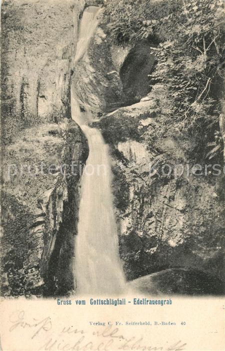 Ottenhoefen Schwarzwald Edelfrauengrab Gottschlaeg Wasserfall