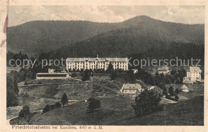 Friedrichsheim Rehaklinik Malsburg-Marzell Kandern BW Erholungsheim