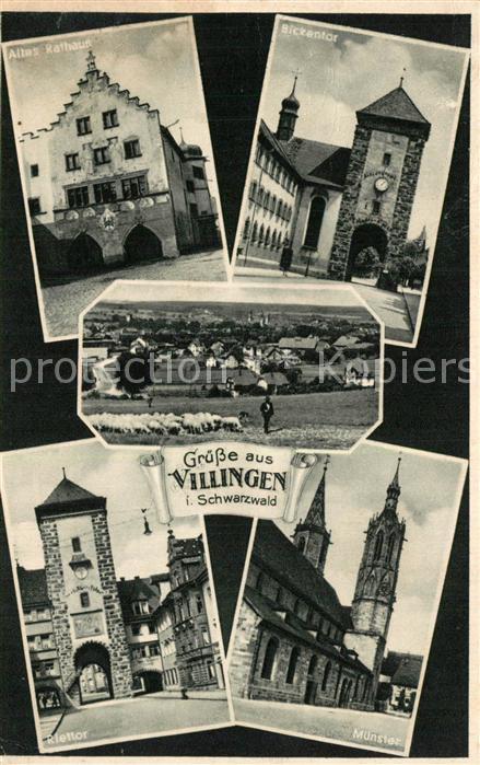 Villingen-Schwenningen Altes Rathaus Bickentor Riettor Muenster