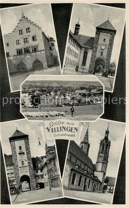 Villingen-Schwenningen Altes Rathaus Bickentor Riettor Muenster