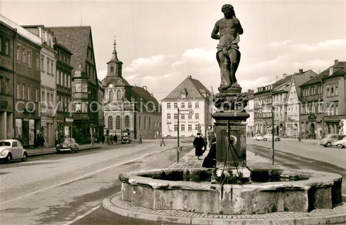 BAYREUTH Bayern Marktplatz Brunnen