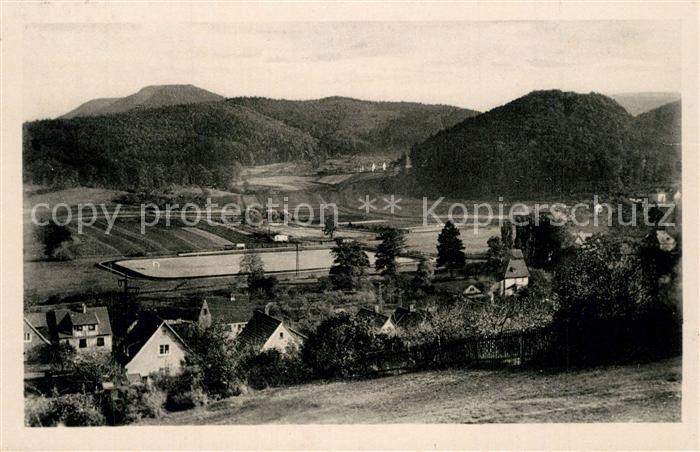 Thal Ruhla Bad Sportplatz Panorama