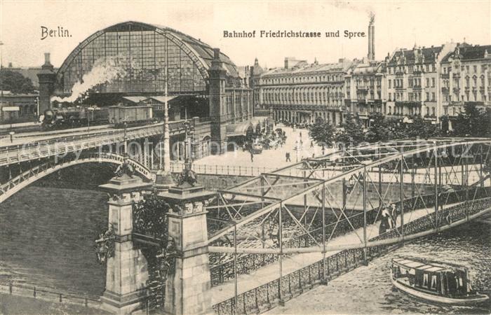 BERLIN  CITY Bahnhof Friedrichstrasse Spree