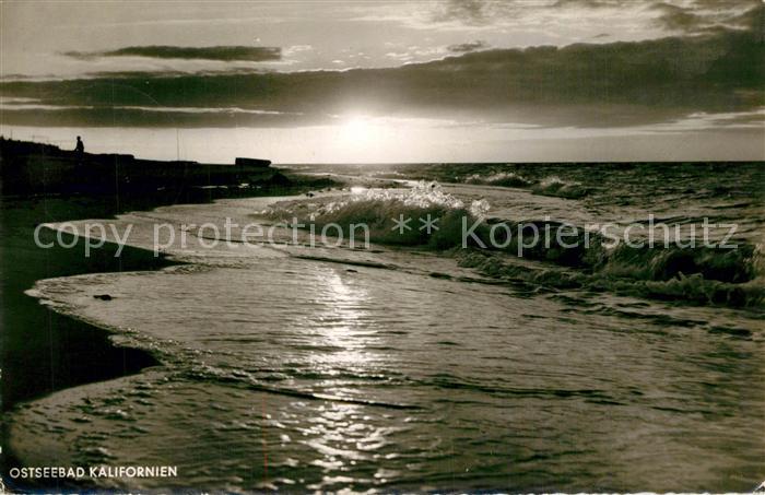 Kalifornien Ostseebad Ostsee Abendstimmung