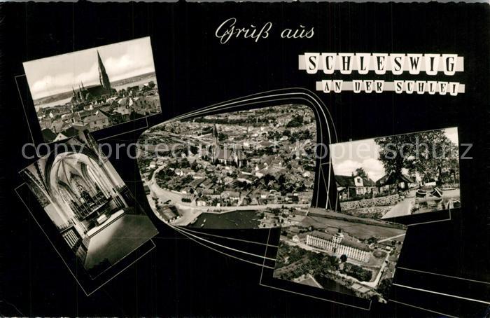 Schleswig Schlei Kirche innen Schloss Panorama