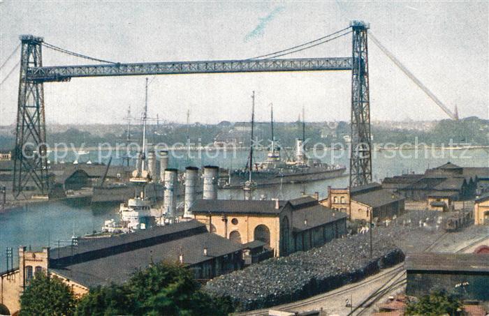 KIEL  CITY Schwebefaehre kaiserliche Werft