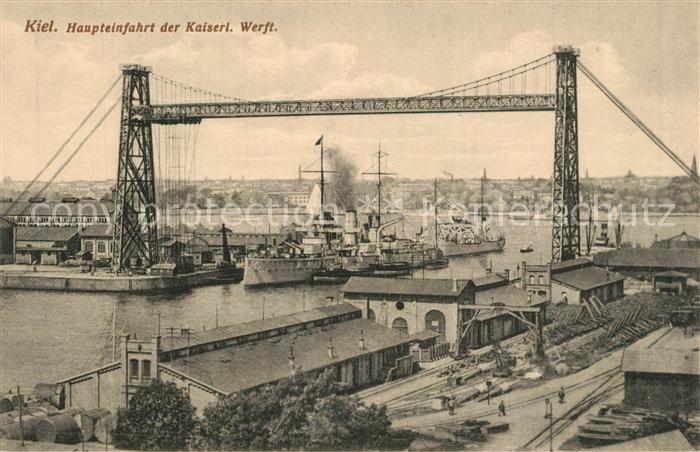 KIEL CITY Haupteinfahrt kaiserliche Werft