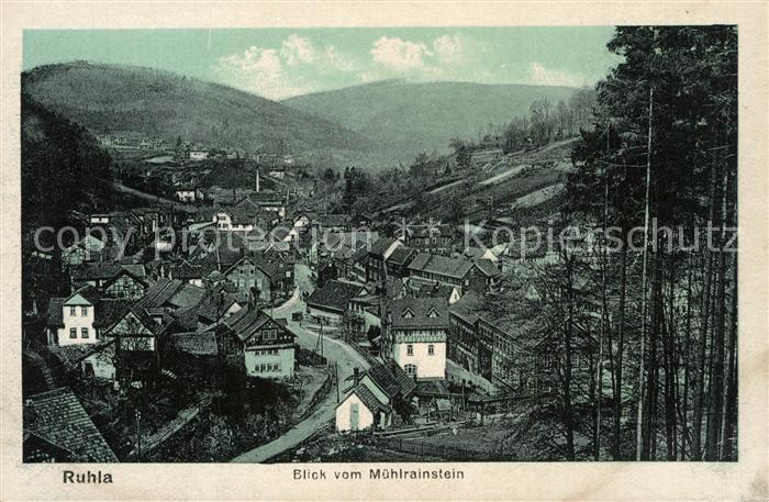 Ruhla Blick vom Muehlrainstein