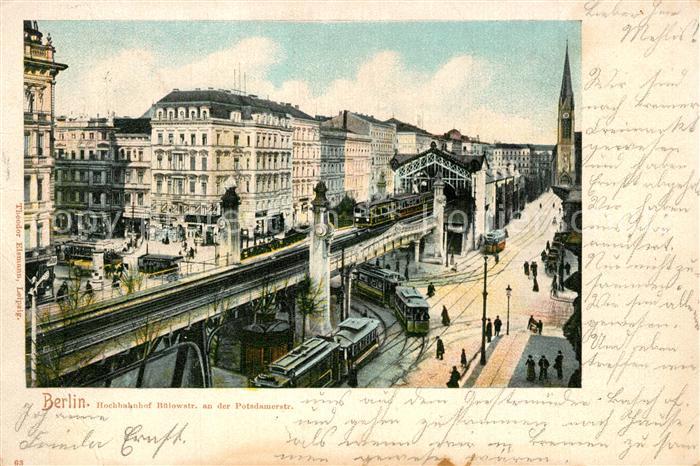 BERLIN  CITY Hochbahnhof Buelowstrasse Potsdamerstrasse