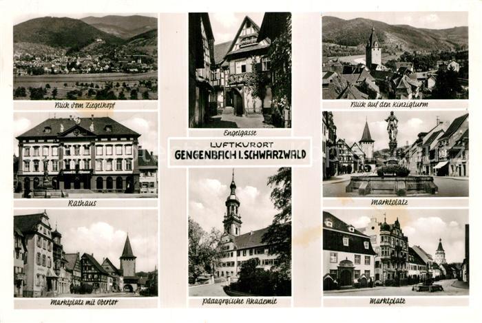 Gengenbach Rathaus Marktplatz Obertor Engelgasse