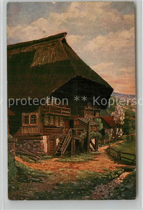 Schwarzwald Frühling Morgenstimmung Künstler August