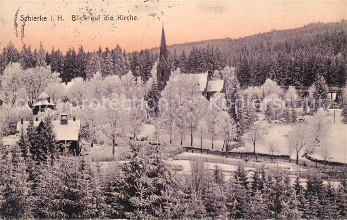 Schierke Harz Kirche im Winter