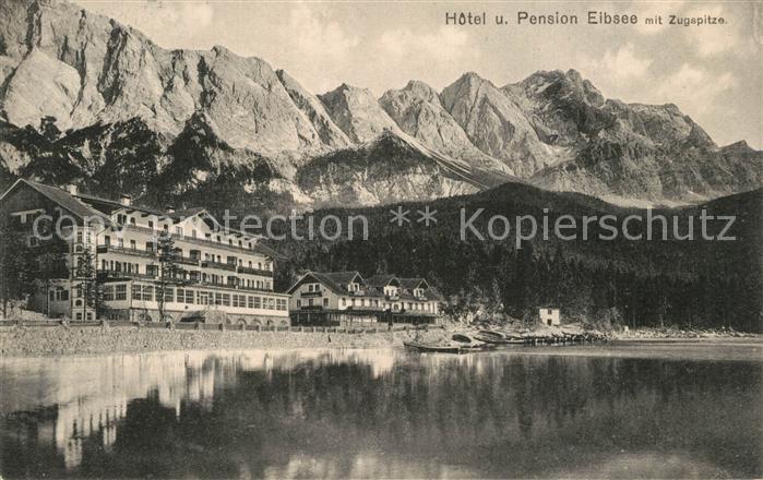 Eibsee Hotel Pension Eibsee mit Zugspitze