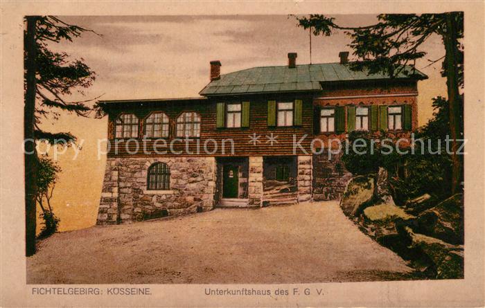 Fichtelgebirge K?sseine Unterkunftshaus des F.G.V.