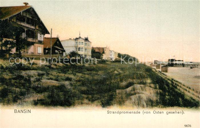 Bansin Ostseebad Strandpromenade von Osten mit Seebr?cke