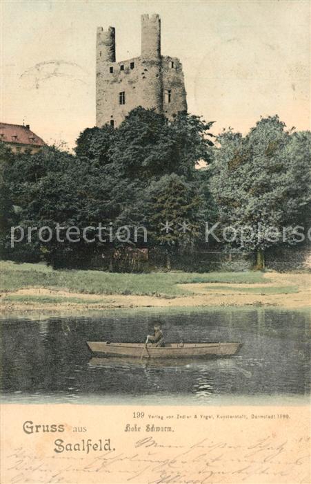 Saalfeld Saale Hohe Schwarm Ruderboot