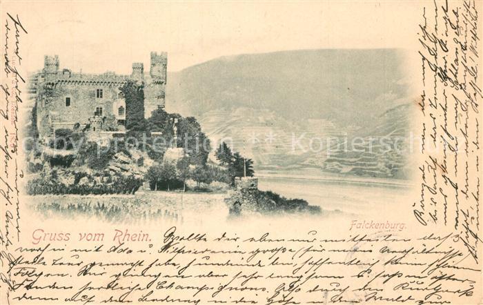 Falckenstein (Burg) Rhein Reichenstein Trechtingshausen Rheinland-Pfalz Rheinpar