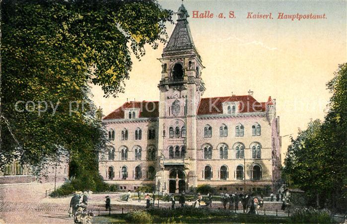 Halle Saale Kaiserl. Hauptpostamt