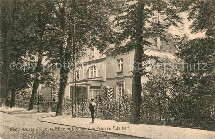 KIEL  CITY D?sternbrooker Allee mit Palais des Prinzen Adalbert