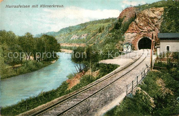 Lichtenwalde Sachsen Harrasfelsen mit K?rnerkranz