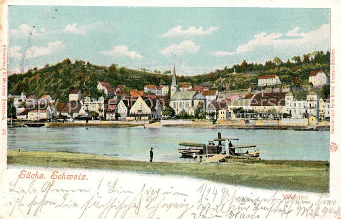 Wehlen Sachsen Flussufer