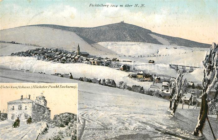 Oberwiesenthal Erzgebirge Fichtelberg Unterkunftshaus H?chster Punkt Sachsens