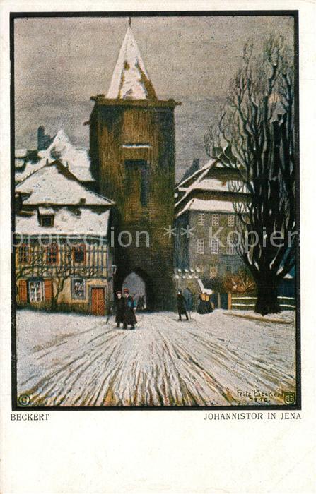 Jena Th?ringen Johannistor K?nstlerkarte Beckert