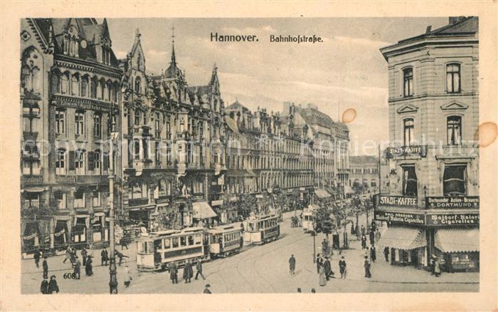 HANNOVER  CITY Bahnhofsplatz Strassenbahn