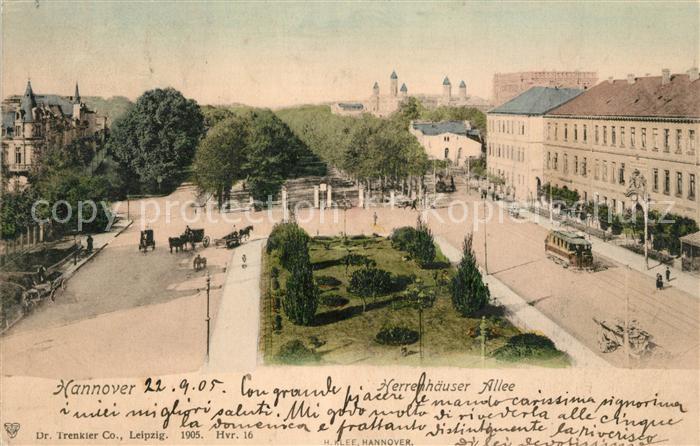 HANNOVER  CITY Herrenh?user Allee Strassenbahn