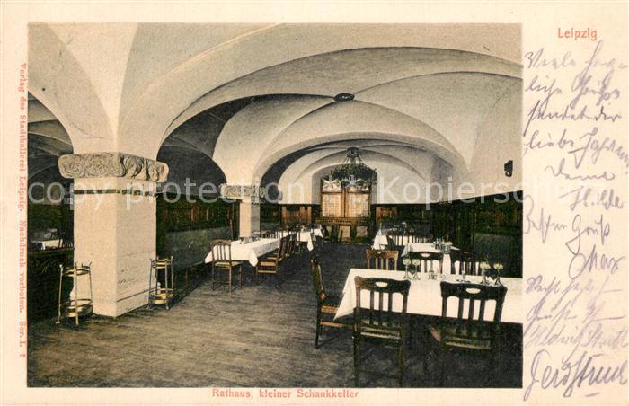 LEIPZIG Sachsen Rathaus Schankkeller