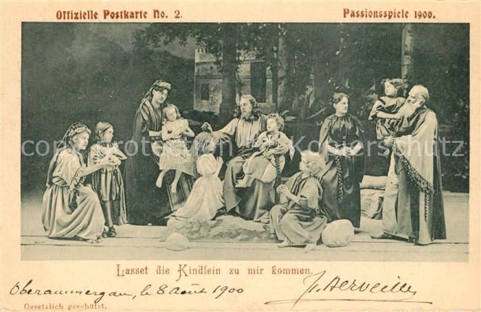 OBERAMMERGAU Bayern Passionsspiele 1900