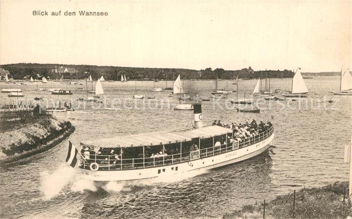 Wannsee Ausflugdampfel Segelboote