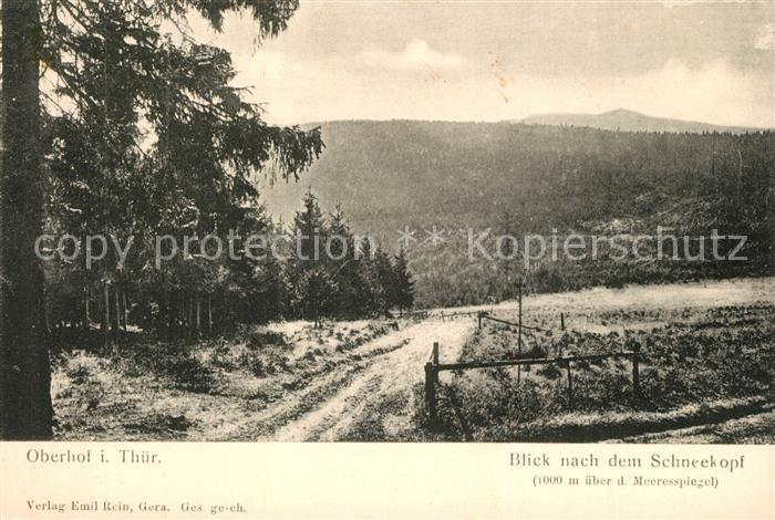Oberhof Thueringen mit Schneekopf