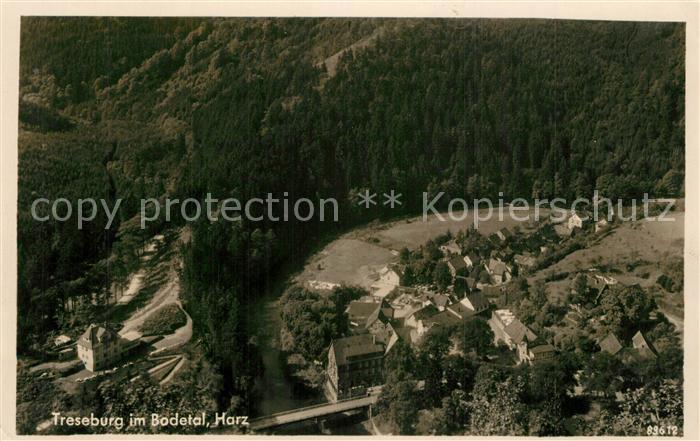 Treseburg Harz Fliegeraufnahme Bodetal