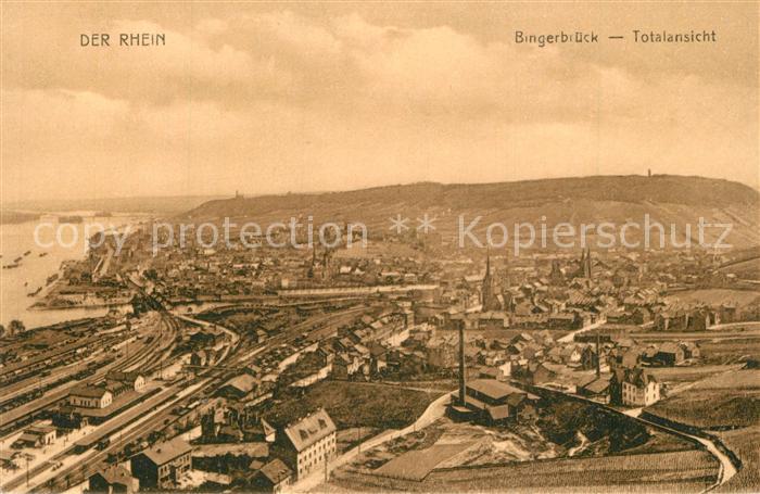 Bingerbr?ck Rhein total mit Rhein Fliegeraufnahme