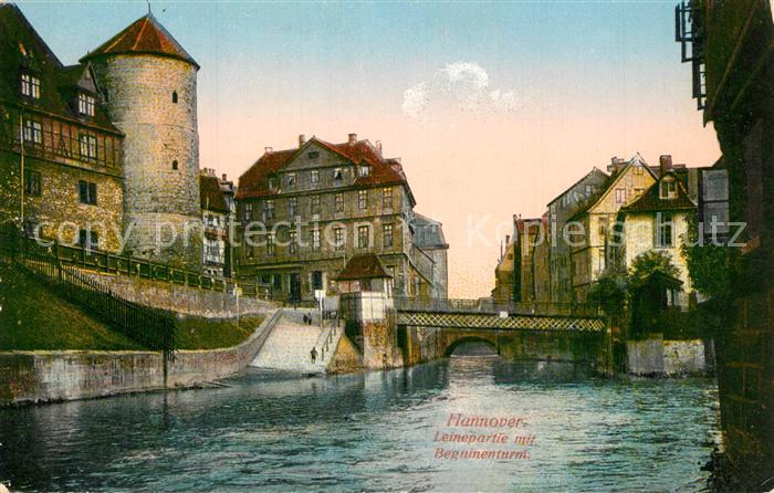 HANNOVER  CITY Leinepartie mit Beguinenturm