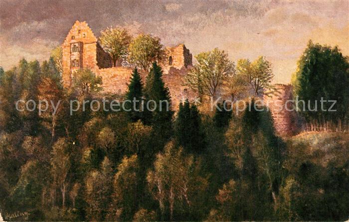 Neckargerach Minneburg K?nstlerkarte