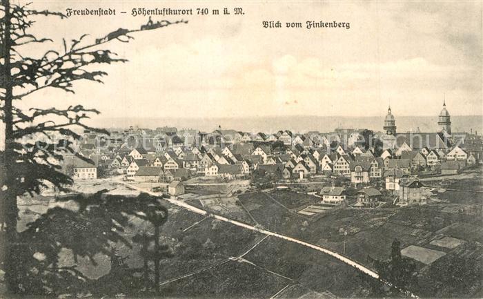 FREUDENSTADT BW Blick vom Finkenberg
